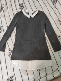 Туника-платье для школы, кофта утепленная ТМ Goldi