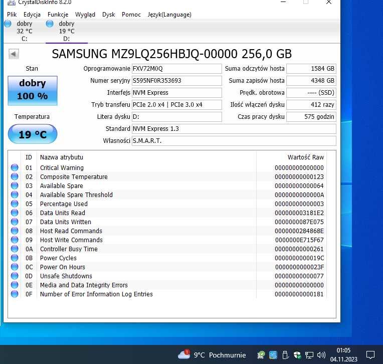 Dysk SSD M.2 NVMe Microsoft 1911 . 256GB Toruń Ciechocinek