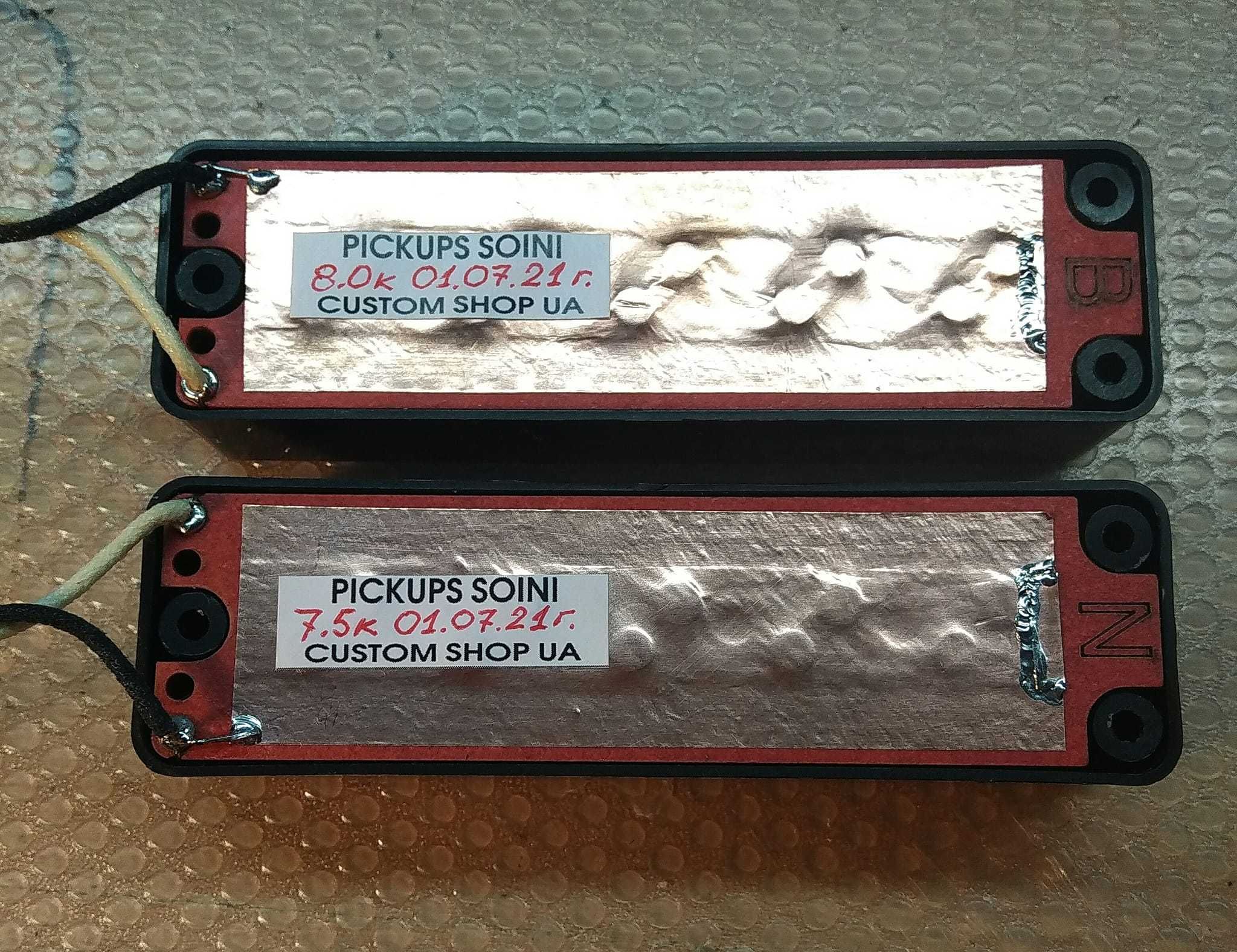 Звукознімачі Soini Pickups JB & PB сінгли Nordstram 5 струні.