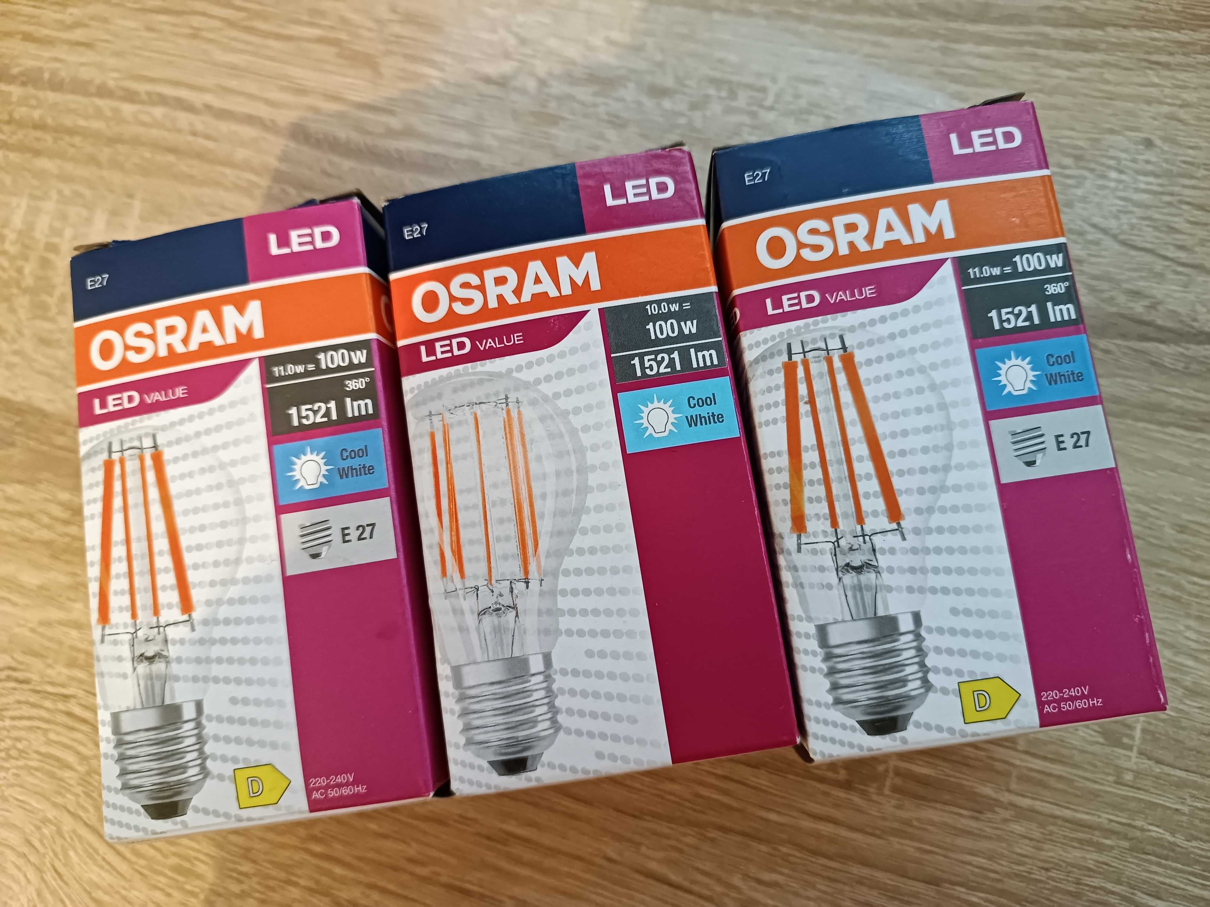 LED лампи 3 шт, дизайн під лампу розжарювання, яскраві, холодне світло