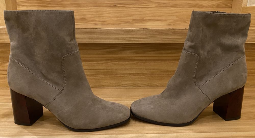 Botki skorzane tamaris na braz jasny rozmiar 38