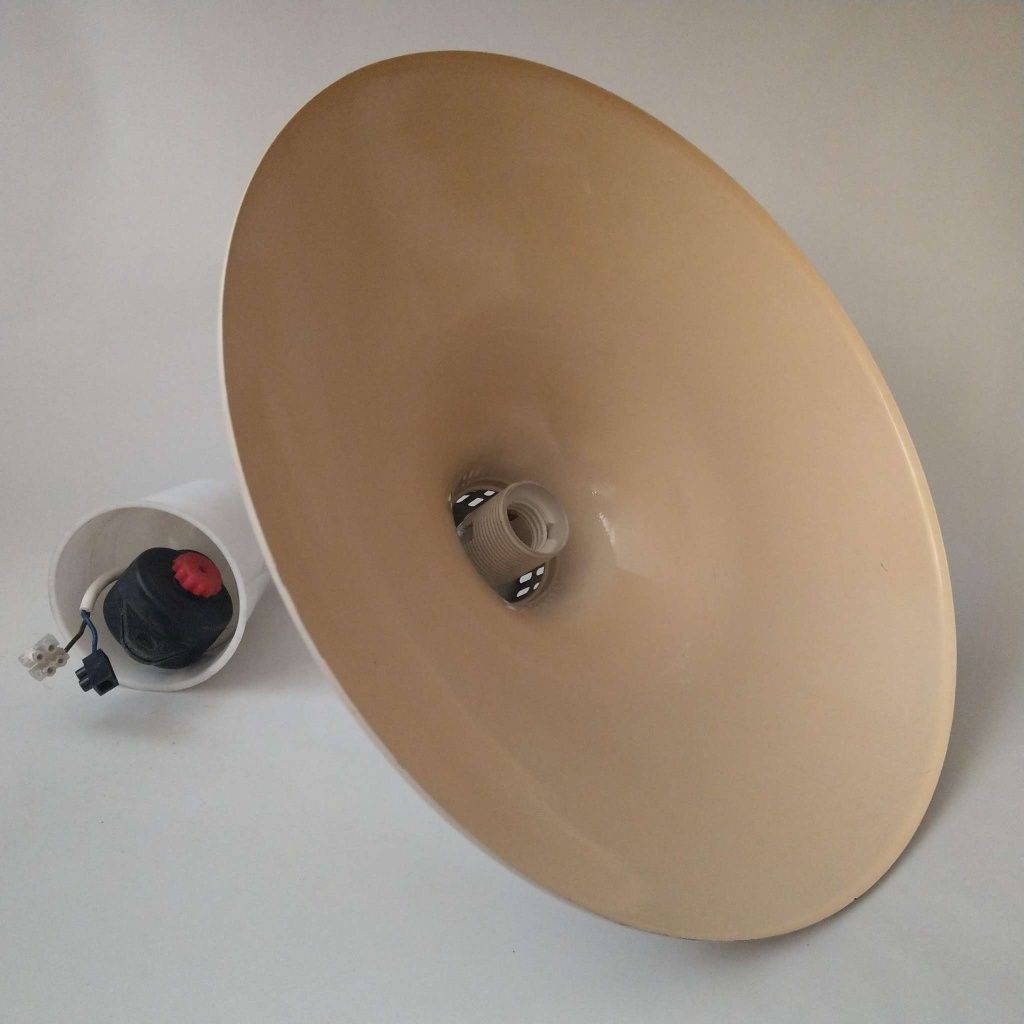 Lampa wisząca, opuszczana, metalowa, stara, loft, vintage