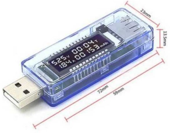 USB Тестер Keweisi KWS-V20 вольтметр амперметр