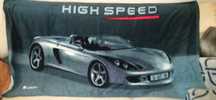 Ręcznik 80x150  100% bawełna. Auto samochód sportowy. High Speed.Tunin