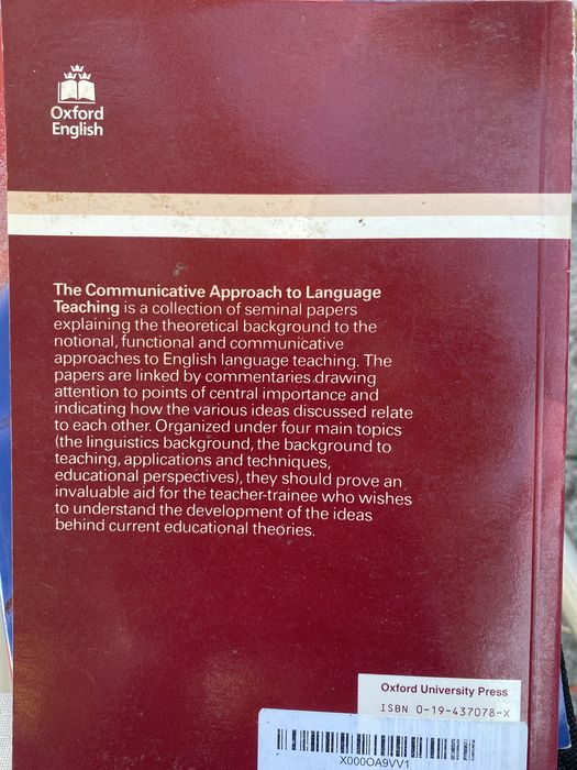 The Communicative approach to language teaching
