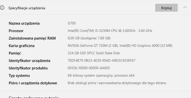 Laptop Lenovo G700 i5 3230M / SSD 256 / 8gb / GeForce 720M + TORBA