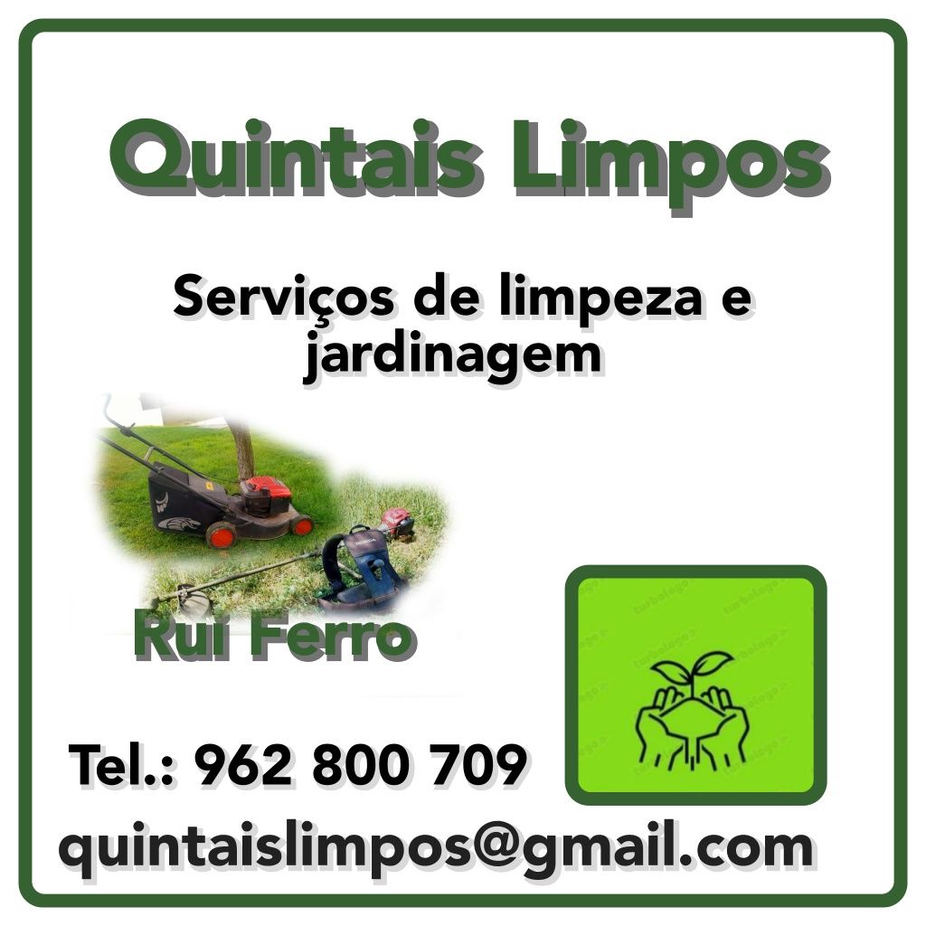 Serviços de manutenção e limpeza a quintais. (Quintais Limpos)