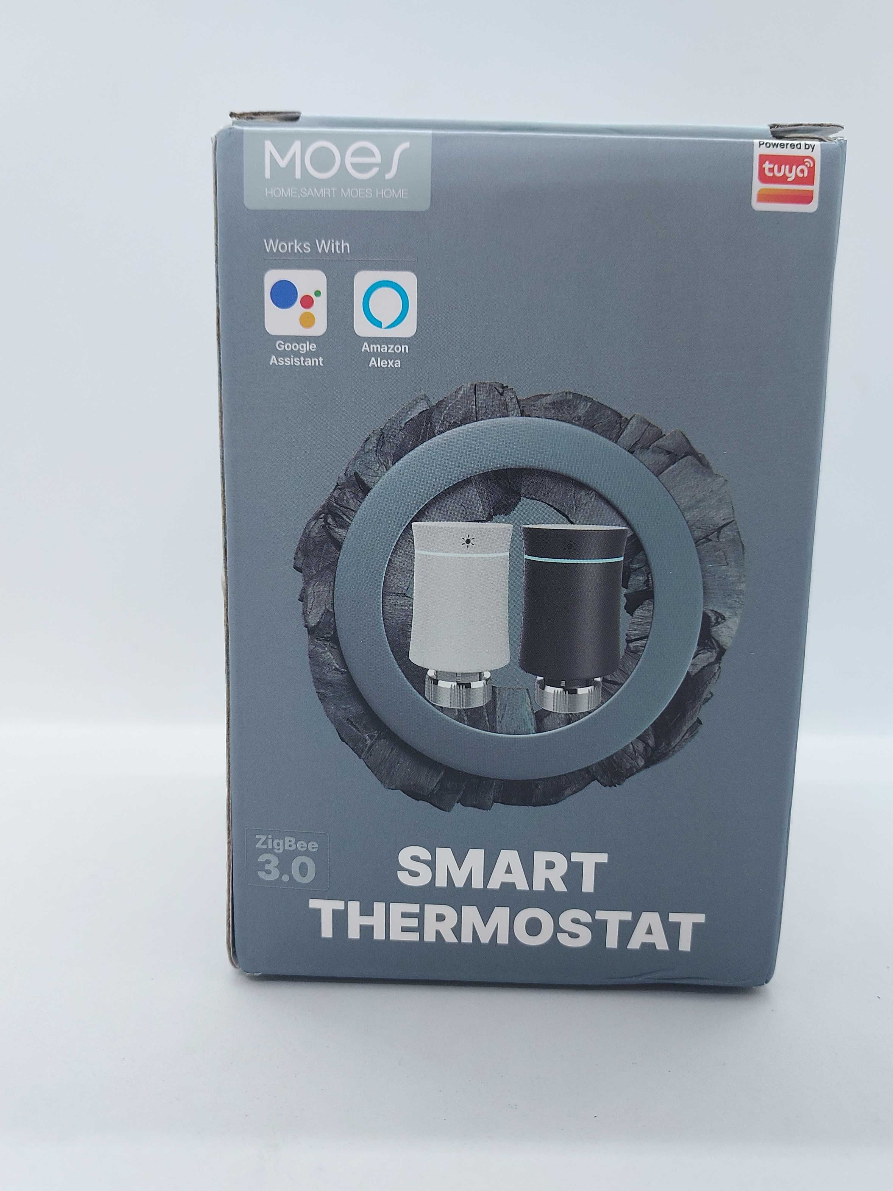 Głowica termostatyczna ZigBee WiFi TUYA Moes ZTRV-BY-100 biała