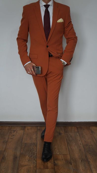 Garnitur Nowy Asos Rozmiar 48 Kolor Koralowy