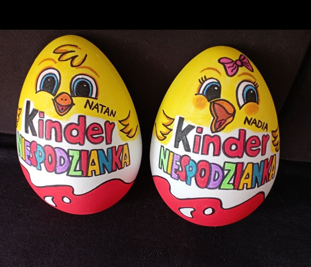 Wielkanocne jajko Kinder Niespodzianka XXL kurczak kurczaczek wielkano