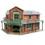 Puzzle 3D Układanka Dziki Zachów Wild West Saloon 87 części
