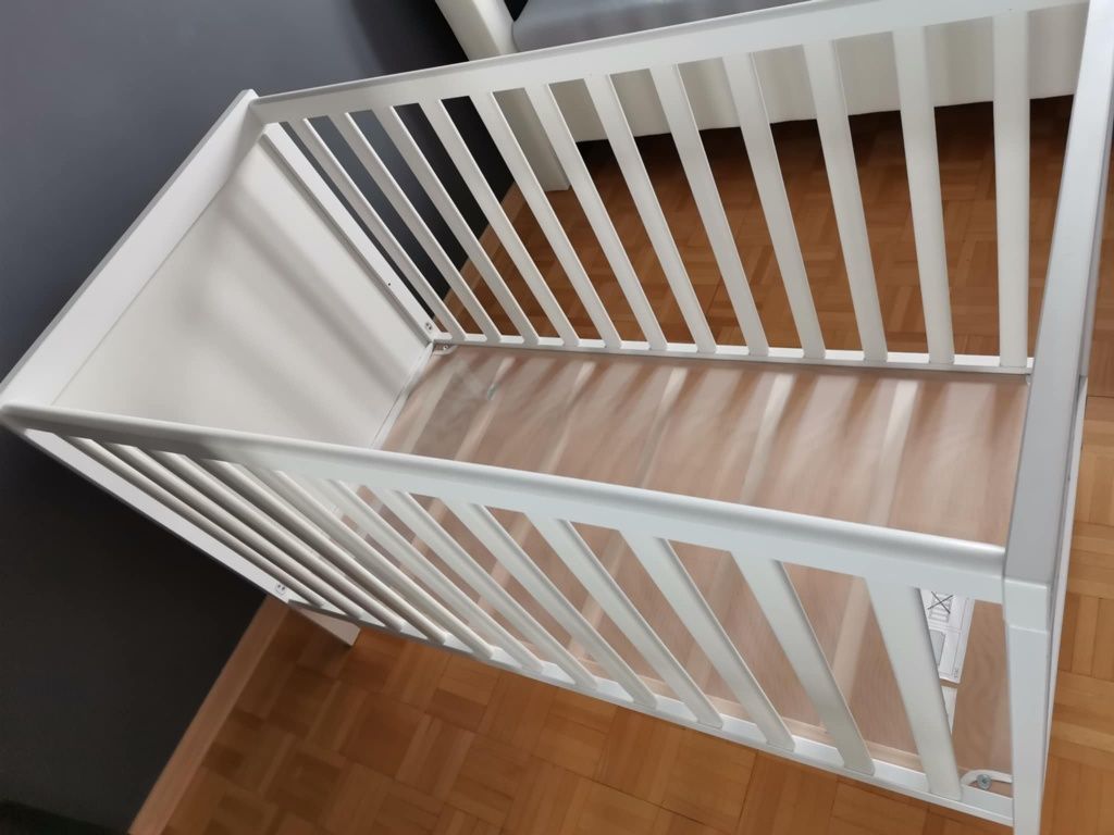 Łóżeczko dziecięce lozko 60x120 biale z materacem