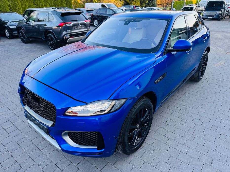 Jaguar F-Pace Salon PL Head-UP Skóry Pamięci Distronic Martwe Pole Asyst Pasa Kamera