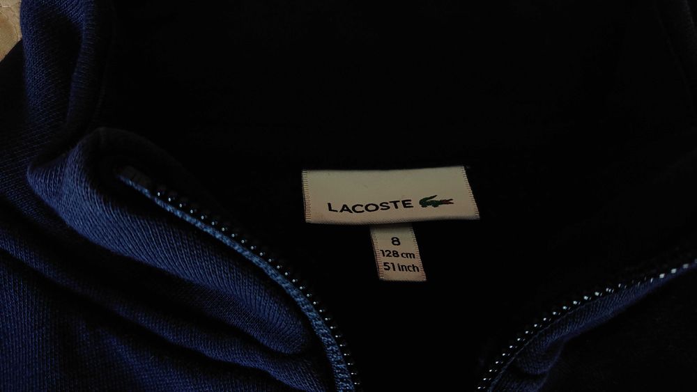 Sweat com Zip Lacoste como novo