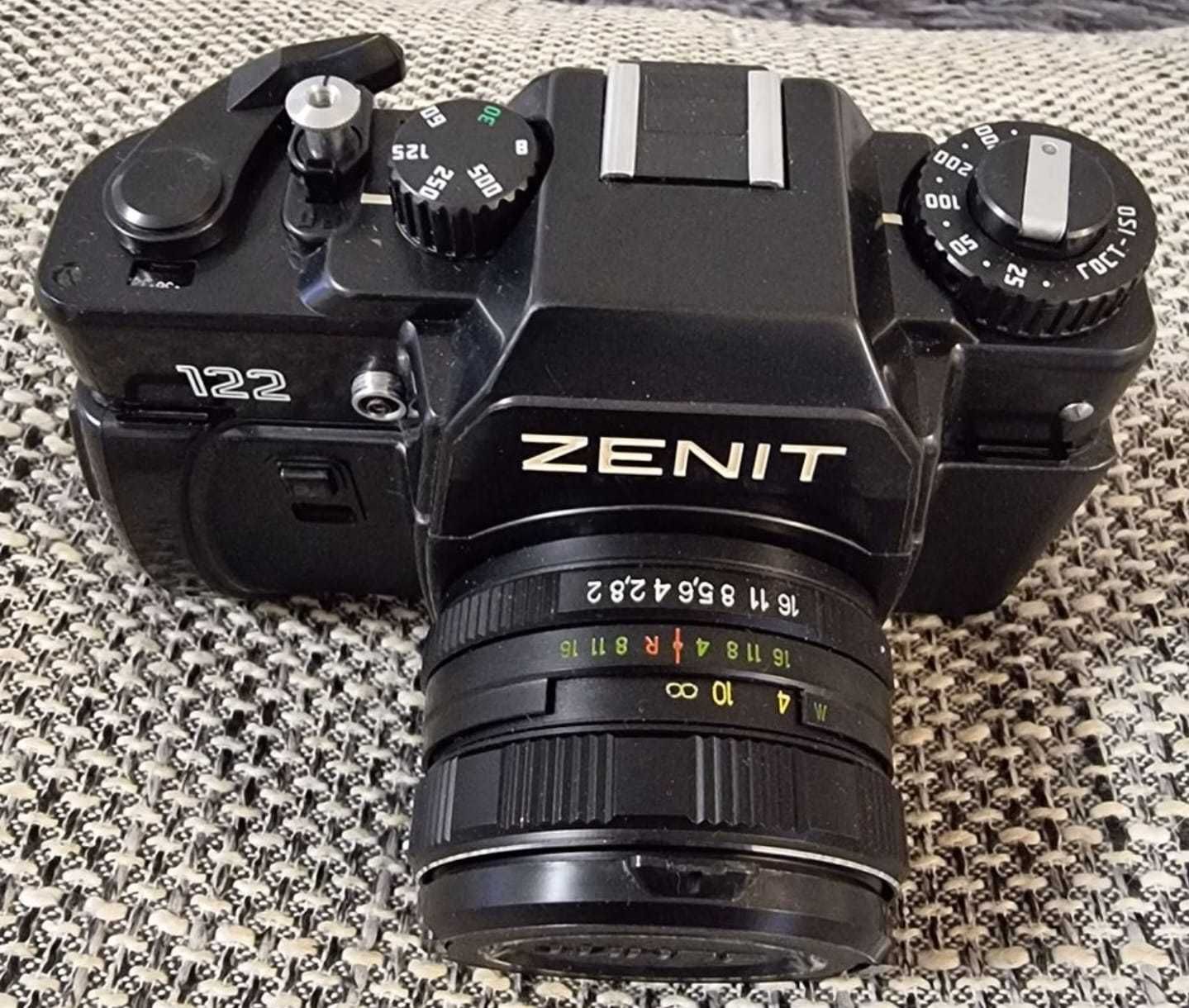 Aparat fotograficzny Zenit 122 komplet z obiektywem