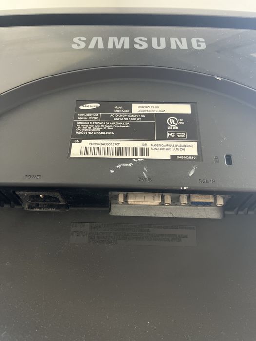 Monitor Samsung SyncMaster 2232BW Plus – 22”