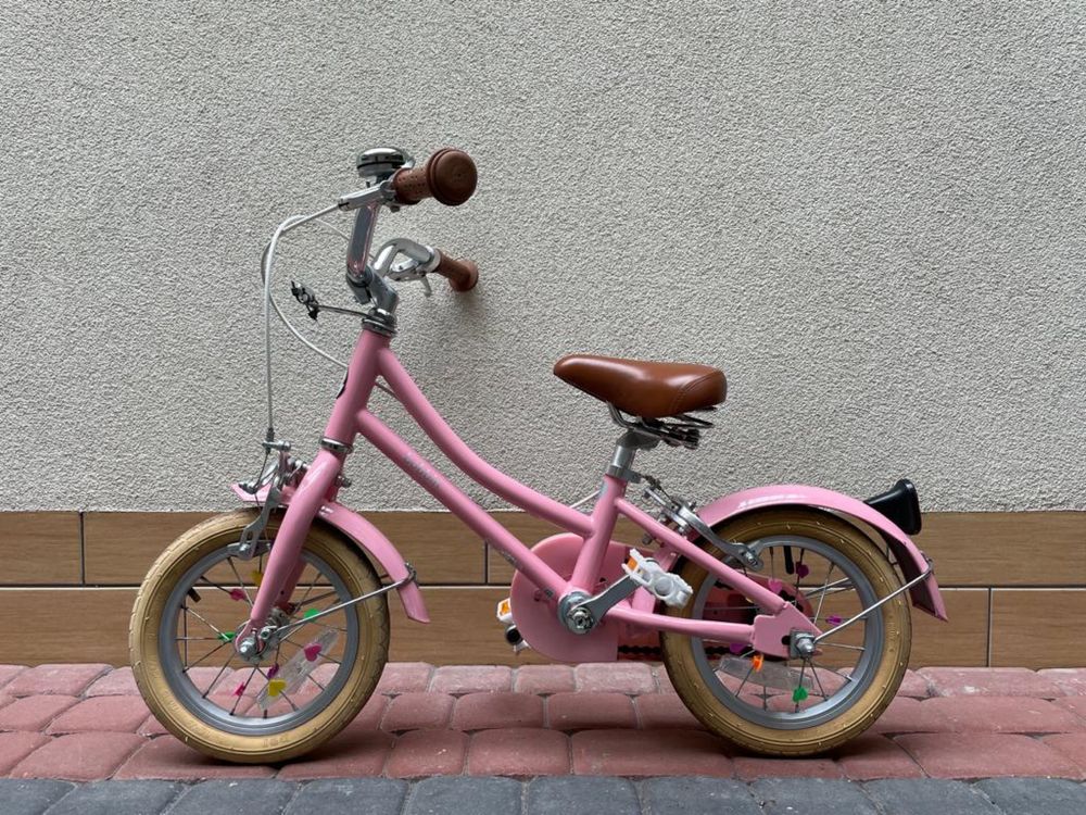 Rower Bobbin 12” pudrowy róż rowerek