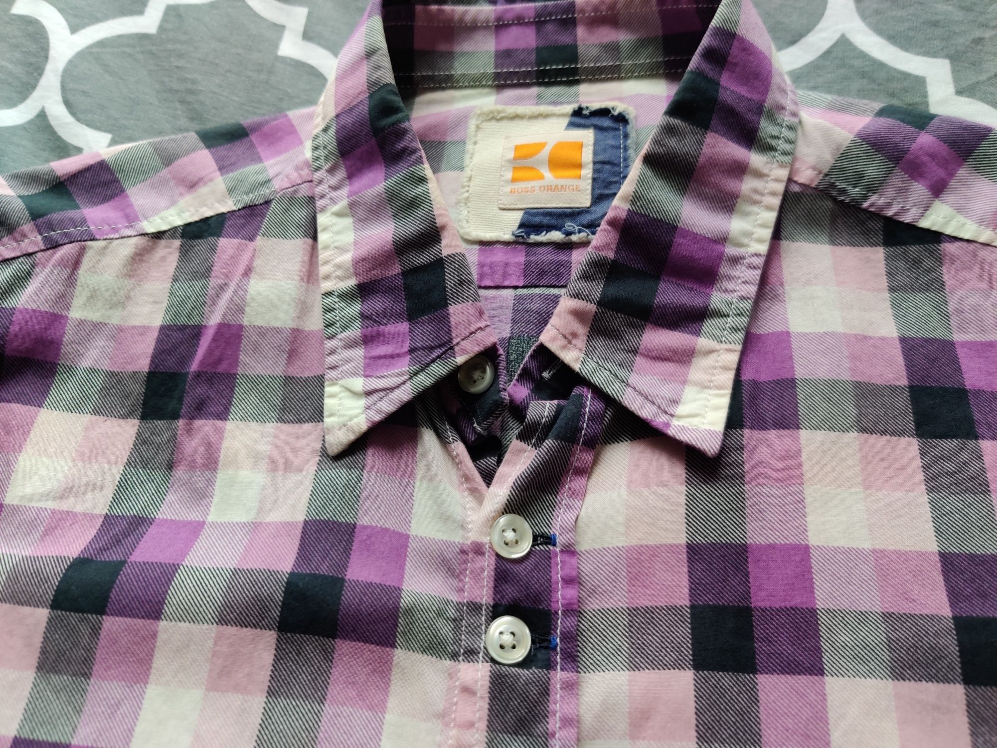 Koszula Hugo Boss Orange M kratka brasil lekka