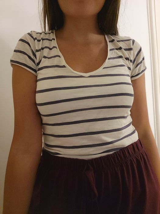 Tshirt riscas azuis | Zara