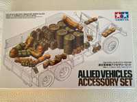 kit TAMIYA escala 1/35  "Allied Vehicles Accessory SET", novo