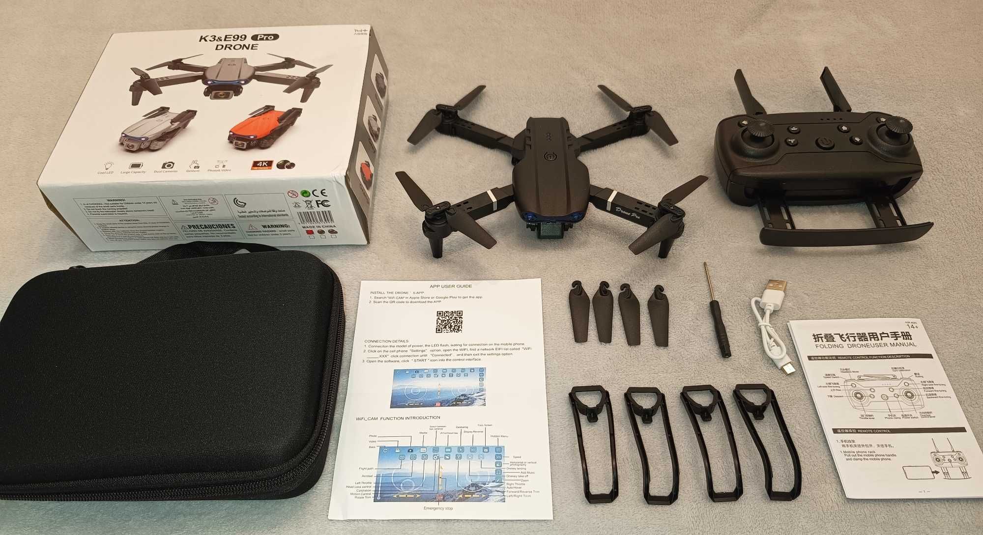 Dron 2x kamera samolot helikopter pilot prezent dla dziecka dzieci HIT