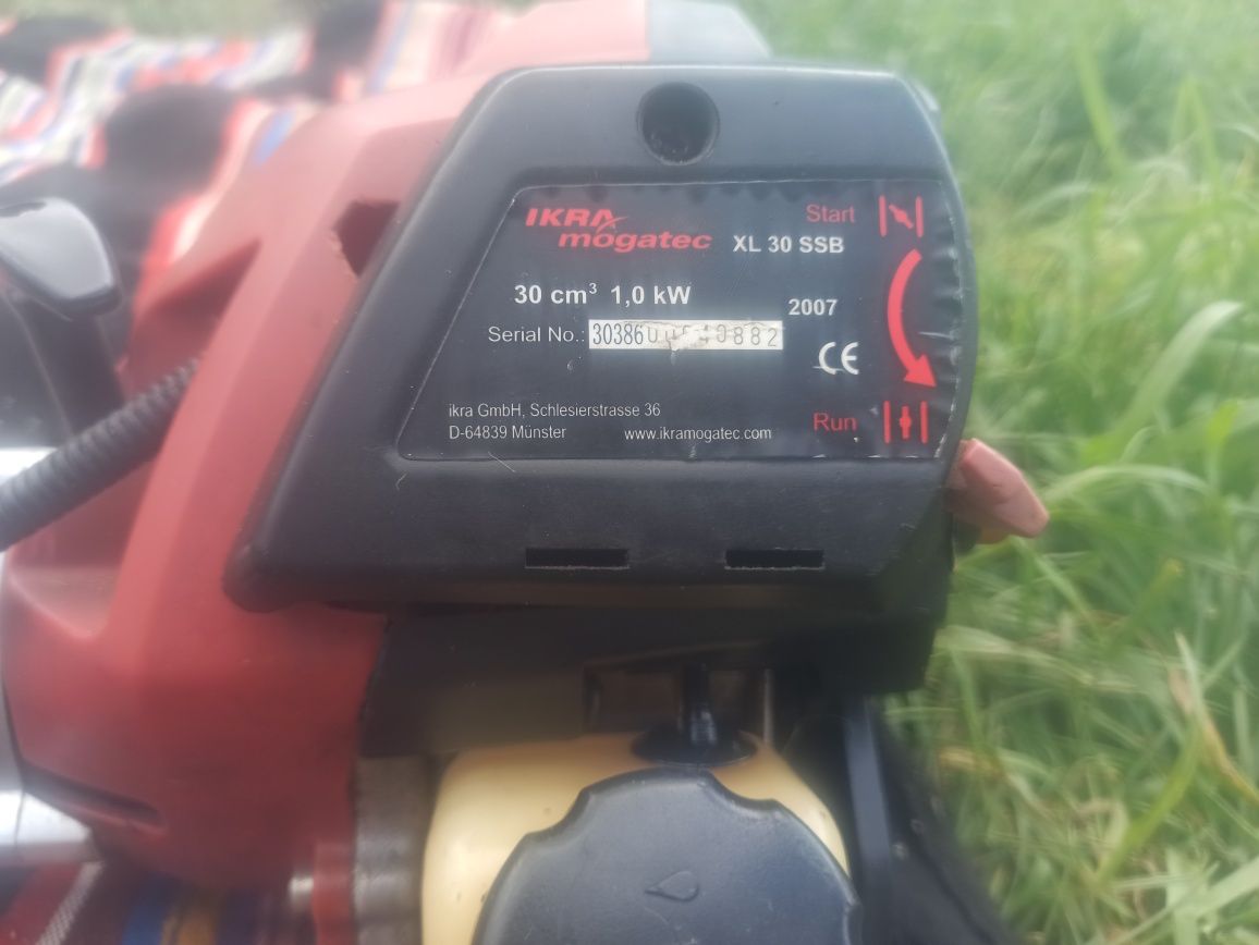 Мотокоса привезена з Німеччини "IKRA MOGATEC XL30 SSB",30см2-1,0 kw,в