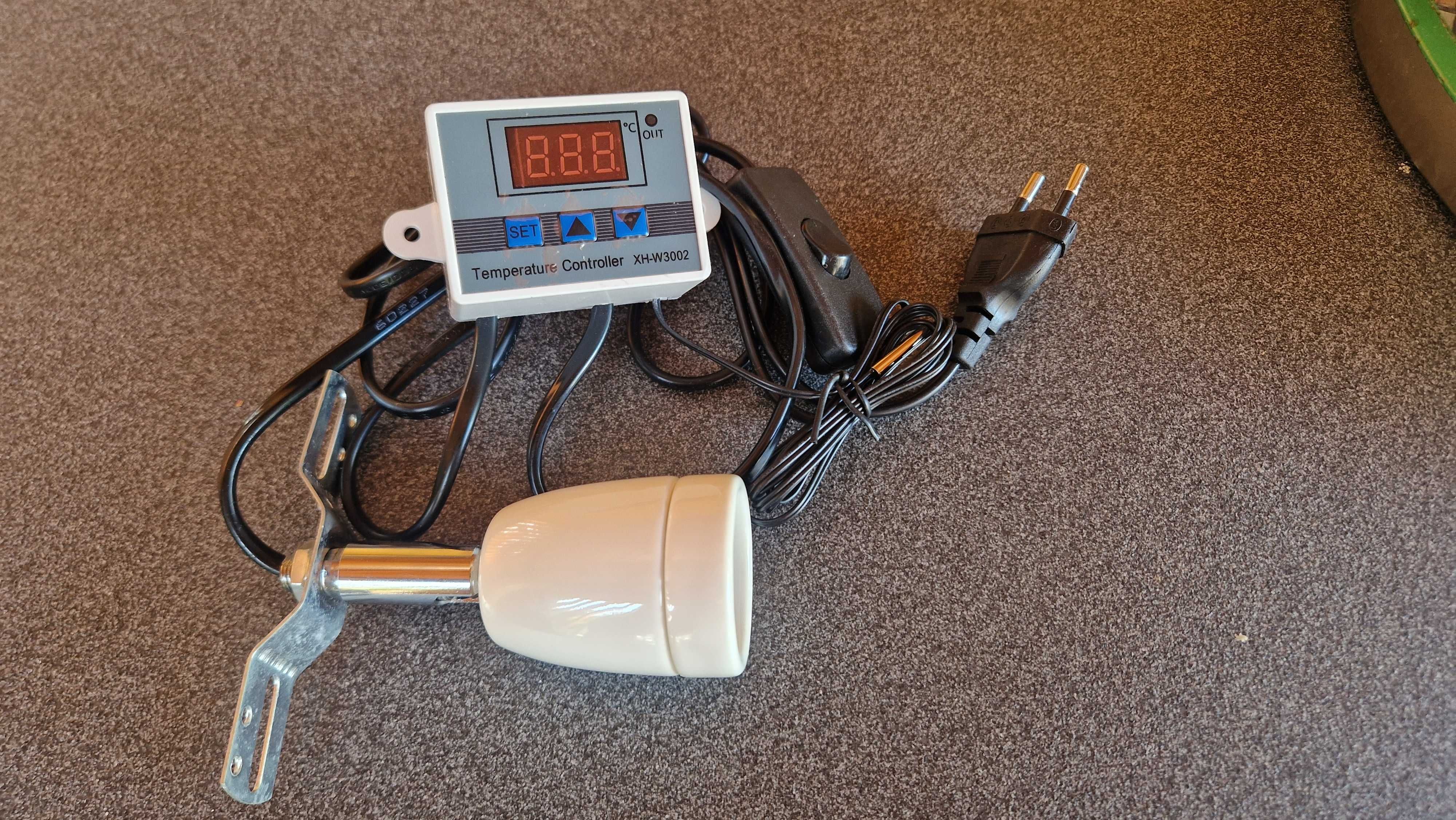 Kontroler temperatury terrarium do lampy grzewczej