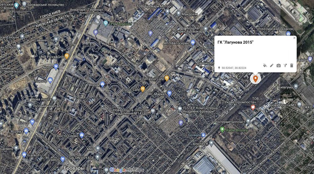 Гараж металевий (ГК "Лагунова 2015", вул Залізнична/5) 3,5*6,5м