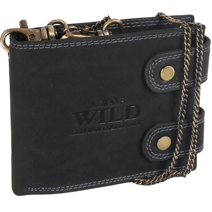 duży, skórzany portfel męski z systemem rfid - always wild