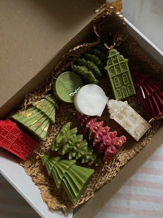 Свічка новорічна будиночок