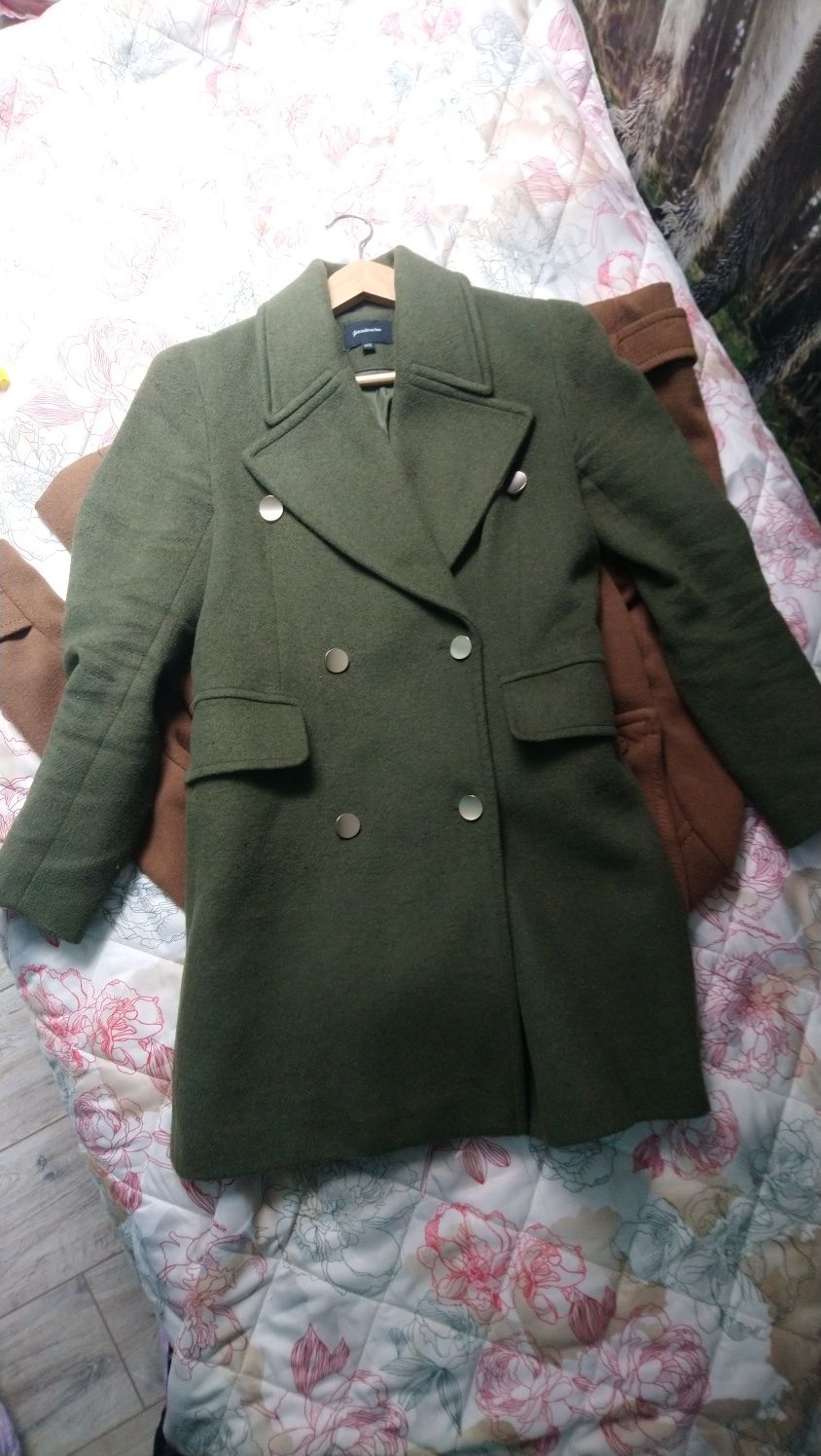 Płaszcz płaszczyk militarny wojskowy Khaki Stradivarius M 38