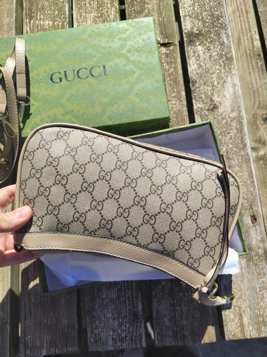 Bolsa Gucci Castanha Clara