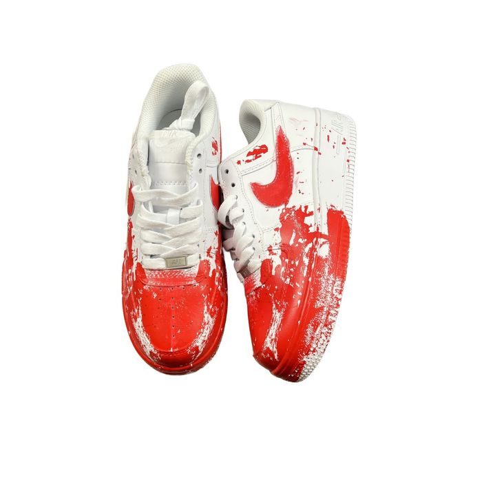 Кросівки Nike Air Force Blood Custom White Red