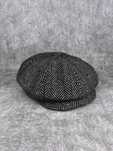 KASZKIET wełniany jodełka tweed czapka bakerboy PEAKY BLINDERS