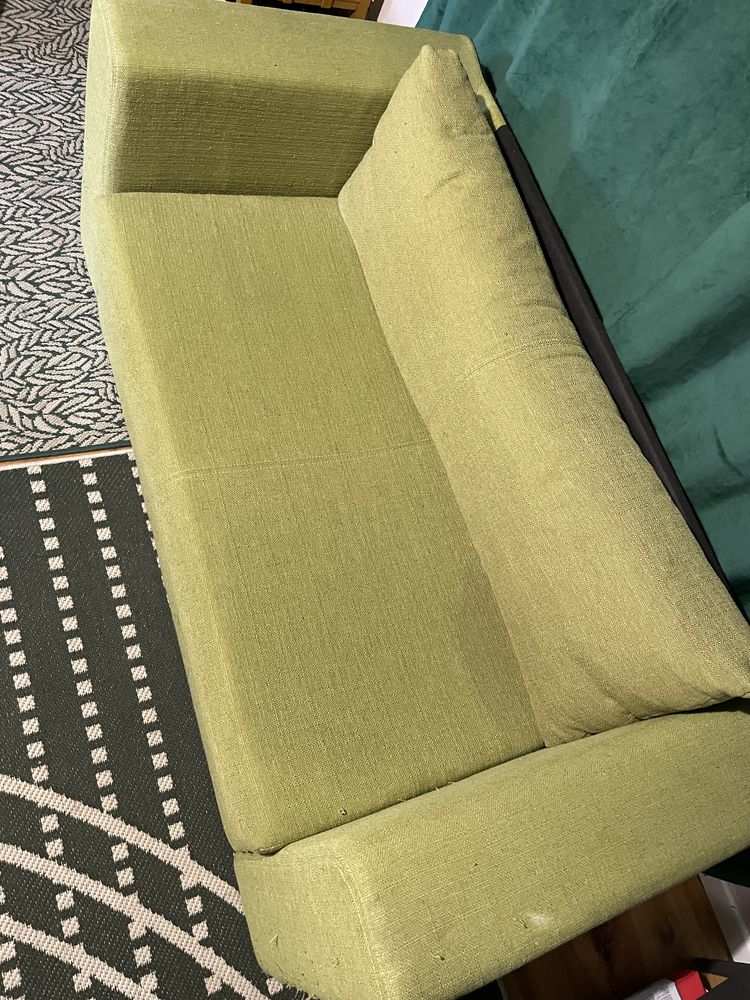 Sofa rozkladana zielona