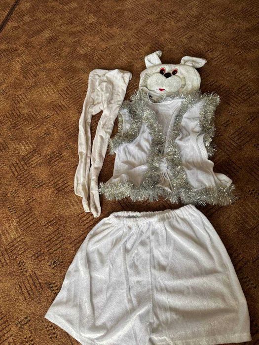 Новорічний костюм зайчика 4-5років