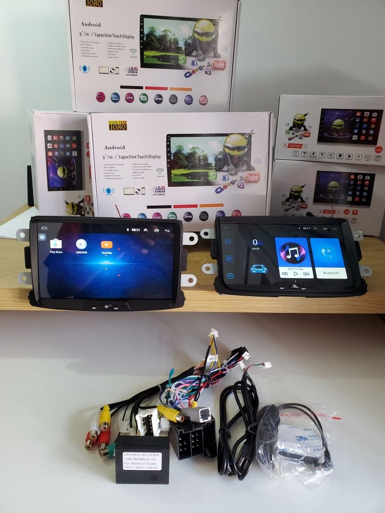 Auto Radio P/Renault e Darcia Android 13 Carplay Android Auto/Montagem