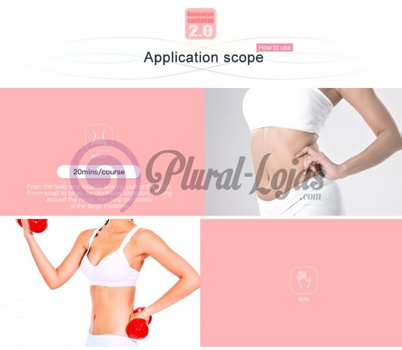 Cavitação Portátil Nova Tecnologia Unoisetion 40k - 2.0 A