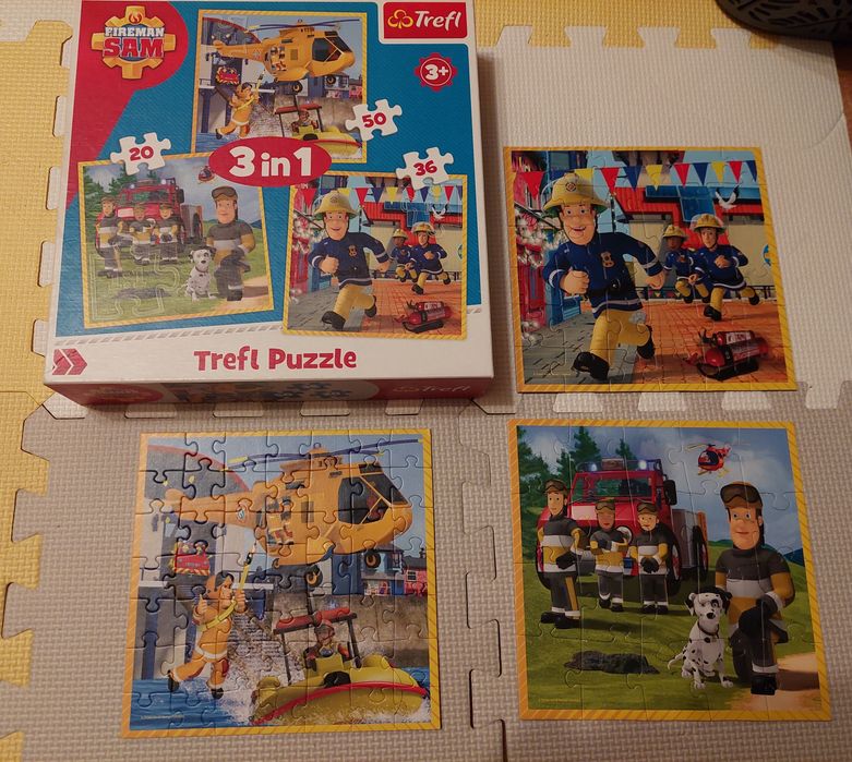 Puzzle 3w1 Strażak Sam 3+ fireman Trefl