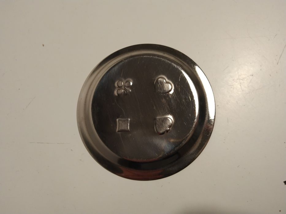 Zestaw do brydża pokera, PRL, tacki, podstawki pod kieliszki