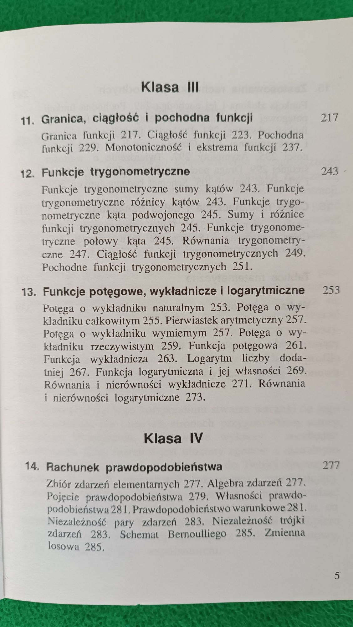 Matematyka Kompendium z zakresu szkoły średniej