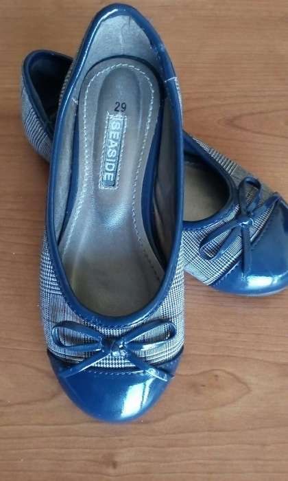Sabrinas NOVAS Verniz Azul/tecido xadrez n29 + Verniz Preto n27