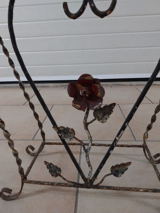 Porta guarda chuva/bengaleiro em ferro forjado