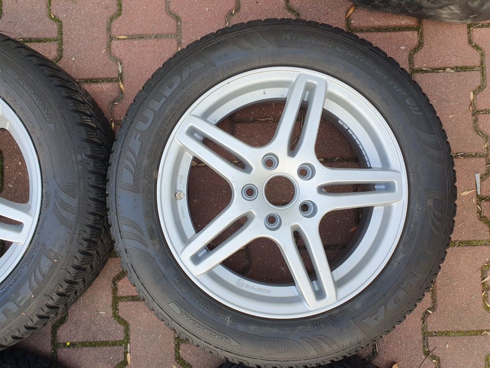 Felgi Koła 16" Vw Sharan Passat 5x112 ET46+205.60.16 Fulda Zima