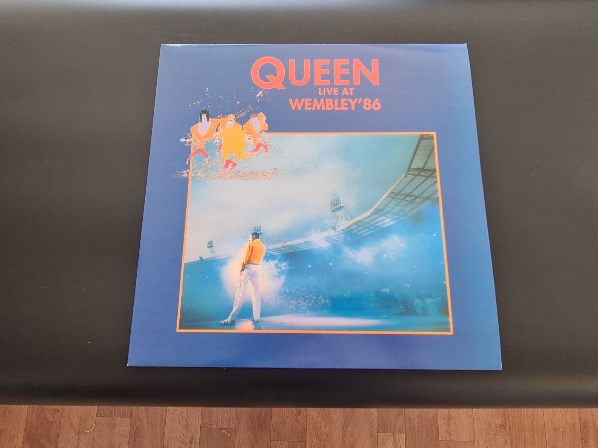 Queen Live at Wembley '86 kolorowy winyl 2 LP drukowane koperty plakat