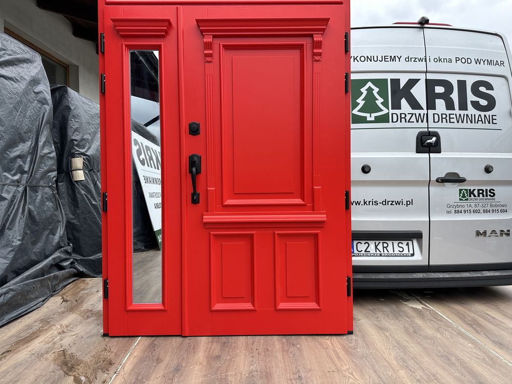 Drzwi zewnętrzne drewniane 800 Ofert  schlage Czarne NA KAŻDY WYMIAR