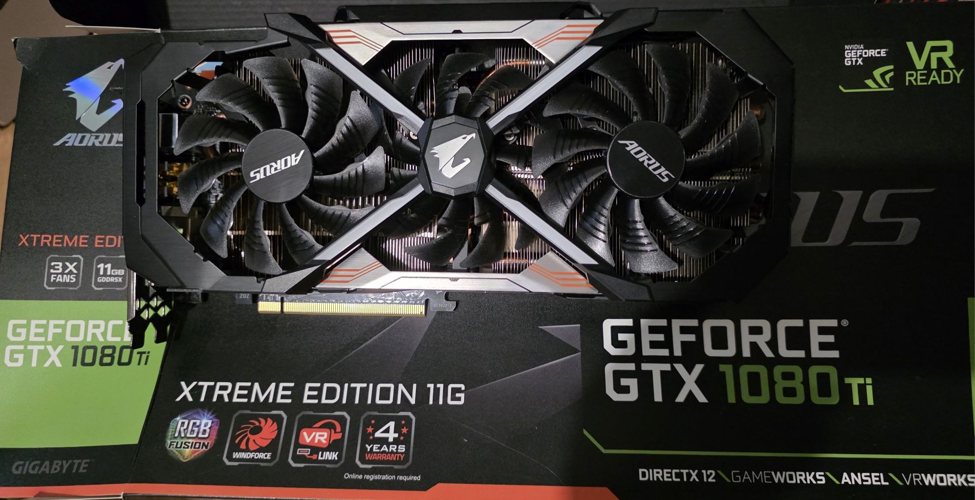 Nvidia Geforce GTX 1080 TI Aorus Xtreme edition 11GB