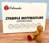 Pieczątki motywacyjne angielskie Colorado pudełko,