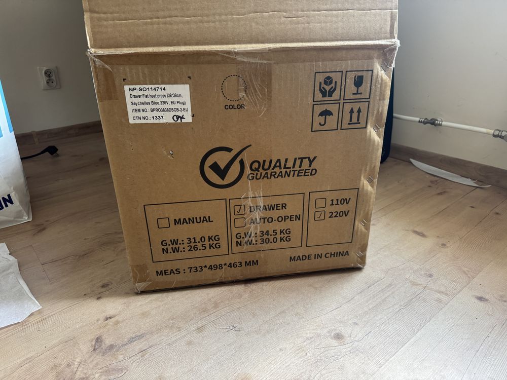 Prasa płaska automatyczna 38 x 38 cm BPRO3838DSCB-2-EU