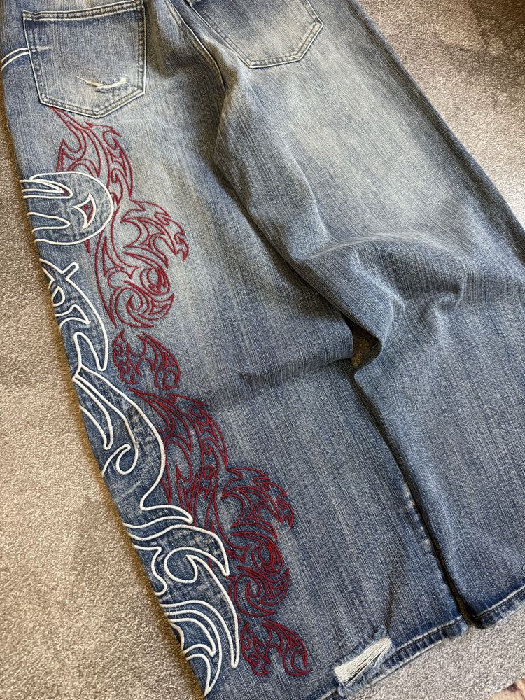 Штани джинси джинсы jaded london Layered Tribal XL Colossus Jeans